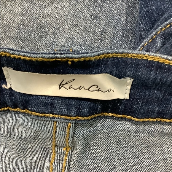 Kancan Distressed Raw Hem Jean Short Stretch - Picture 3 of 6